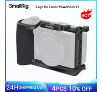 SmallRig per PowerShot V1 Gabbia per Canon PowerShot V1, Nero con Manico in Silicone Piastra a Sgancio Rapido Arca-Swiss Incorporata - 5807