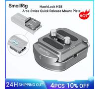 SmallRig Piastra di montaggio universale HawkLock H38 Arca-Swiss a sgancio rapido, per DSLR per Sony per gabbia/treppiedi per fotocamera Canon -4486