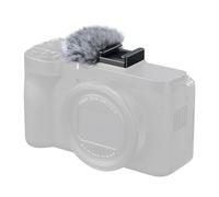 SMALLRIG PowerShot V1 Furry Windscreen, adattatore per scarpe a freddo con protezione antivento per Canon PowerShot V1, riduzione del rumore in pile, montaggio a scarpa a freddo compatibile con luci
