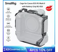 SmallRig R5 Mark II Gabbia per fotocamera per Canon EOS R5 Mark II con impugnatura batteria BG-R20 Piastra a sgancio rapido Arca-Swiss incorporata -5623