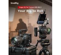 SmallRig R6 V HawkLock Gabbia a Sgancio Rapido per Canon R6 V, Kit Gabbia Completa in Lega per Fotocamera, Piastra a Sgancio Rapido per Arca e DJI RS