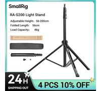 SmallRig RA-S200 Light Stand regolabile in altezza 56-200cm carico 4kg con testa a sfera leggera e portatile per pannocchia/pannello luminoso
