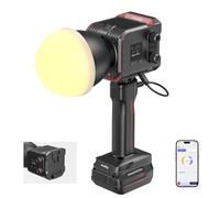 SMALLRIG RC 4897 - Set di luci video a LED COB 100B con batteria da 73 Wh | Autonomia, piastra batteria integrata, 97+ CRI, 2700K-6500K, controllo app, ultra portatile per fotografia, vlogging
