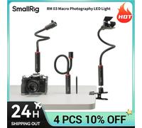 SmallRig RM 03 Macro Light 5 Colori con Diffusore, Spotlight con Alette a 4 Foglie, Animazione Stop Motion, LED per Fotografia Antivento