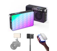 SMALLRIG RM 25C Mini Luce LED RGB 2500K-10000K CRI 96-5357 | Batteria 3100 mAh, display LCD HD, montaggio magnetico, per fotografi e content creator