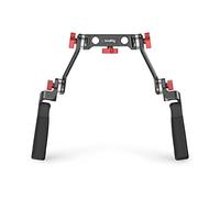 SMALLRIG Rosette Handle Kit Support Shoulder Rig Portable Système 15mm Rod Clamp avec Bras d’Extension Poignée Caoutchouc Pour DSLR per Canon per Sony per Panasonic etc.- 2002F