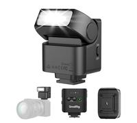 SMALLRIG RS-22 - Mini flash per fotocamera Sony, Nikon, Canon, Fuji, Speedlite manuale GN8, regolabile a 85°, 4 livelli 1/1-1/8, 700 flash a piena potenza, 6500 K, batteria da 400 mAh, 5883