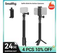 SmallRig Selfie Stick per action cam con morsetto per smartphone per iPhone per telefoni Android con cinturino da polso 5403