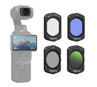 SMALLRIG Set di Filtri Magnetici ND e CPL e Filtri per Effetti e LPR per DJI Osmo Pocket 3/4, Confezione da 4 filtri CPL 1/4 Neri a Diffusione Variabile ND2-32, Vetro Ottico HD Multistrato - 5833
