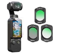 SMALLRIG Set di Filtri Magnetici per Dji Osmo Pocket 3, Diffusione nera, Diffusione Bianca, Filtro Multistrato CPL e Pellicola Protettiva per lo Schermo - 4775