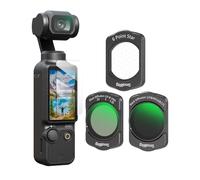 SMALLRIG Set di Filtri Magnetici per DJI Osmo Pocket 3, Include Filtro di Diffusione nero 1/4 e Filtro ND16 e CPL, Filtro VND, Filtro a Stella a 6 Punte e Protezione per lo Schermo - 5122