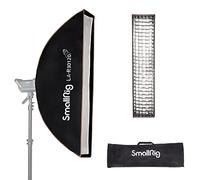 SMALLRIG Softbox 30 x 120cm/11.8" x 47.2", Softbox Rettangolare da Studio con Diffusore e Griglia a Nido d'Ape, per Bowens Mount COB Luce Video Flash Light Fotografia Ritratto, LA-R30120-4200