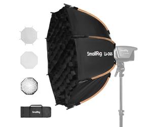SMALLRIG Softbox Ottagonale 65 cm Sgancio Rapido per Luci COB - 4874 | Montaggio Bowens per SMALLRIG, per Neewer, per Aputure, per Godox, design a sgancio rapido LA-O65