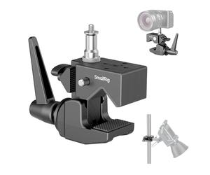 SMALLRIG Super Clamp Kit, Heavy Duty Max Load 33lb/15kg, con Una Vite Superiore da 1/4"-20 e Una da 3/8"-16 su un Perno da 5/8", per l'illuminazione di Videocamere da Studio Fotografico - 4861