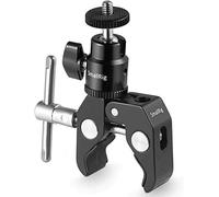 SmallRig Super morsetto di montaggio con mini testa a sfera, adattatore hot shoe con 1/4 vite per monitor LCD campo, luci LED, flash, microfono, per Gopro, per DJI Action 2, per Insta360 - 1124