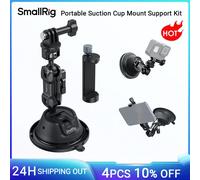 SmallRig supporto a ventosa a doppio strato per Action Camera w supporto per telefono per GoPro per DJI Osmo doppia testa a sfera rotazione di 360 ° 4275