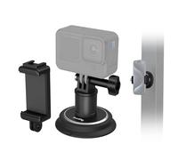 SMALLRIG Supporto a Ventosa Magnetica 2 in 1 per Action Cam, Consigliato SOLO per l'Uso su Superfici in Ferro, Potente Supporto per per GoPro, per Insta360 e Telefono, per Auto e Palestra - 4347