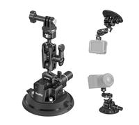 SMALLRIG Supporto a Ventosa per Fotocamera 4" con Braccio Magico - 4236 | Testa sferica, supporto per auto per fotocamera leggera, ventosa robusta 4 pollici
