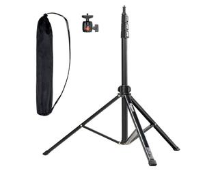 SMALLRIG Supporto Luminoso per Fotografia, Altezza Regolabile: 56-200 cm, Supporto Leggero Leggero per Riflettori, Softbox, Luci da Studio, Ombrelli, Luce Anulare, Carico Massimo 4 kg, RA-S200-4379