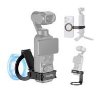SMALLRIG Supporto magnetico per DJI Osmo Pocket 4P/4/3, adattatore di espansione con interfaccia bidirezionale a sgancio rapido, anello magnetico regolabile per cellulare, 6004