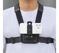 SMALLRIG Supporto per cellulare a sgancio rapido per registrare le riprese, con blocco di sicurezza, cinghia regolabile, supporto per telefono per iPhone, 2 rebbi per DJI, per Insta360, per GoPro