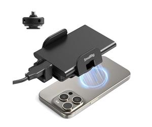 SMALLRIG Supporto universale SSD con morsetto per slitta flash, larghezza 40-60 mm, supporto SSD per MagSafe per Samsung T5/T7 SSD, per Sandisk SSD, iPhone e corpo fotocamera - 5196