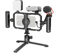 SmallRig supporto video kit all-in-one per smartphone con audio e illuminazione