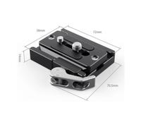 SmallRig morsetto e piastra a sgancio rapido 2144B (compatibile con Arca)