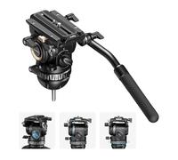 SMALLRIG Testa Video Fluida Professionale con Controbilanciamento a 6 Fasi, Smorzamento Idraulico Pan/Tilt a 4 Fasi, Piastra QR per Manfrotto, Peso 1,8 kg /3,9 lb, Carico Fino a 8 kg /17,6 lb - 4287
