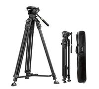 SMALLRIG Treppiede AD-50Max 68.5" Carbonio FreeSpeed - 5201 | AD-50Max treppiede video ad alte prestazioni da 68, piastra QR doppia modalità, 5 pollici in fibra di carbonio