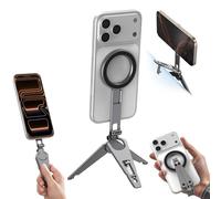 SMALLRIG Treppiede Magnetico Doppio Phone 270° - 5649 | Impugnatura in Metallo per Supporto Cellulare, Mini Treppiede Tascabile per iPhone 17/16/15/14/13, Supporto Regolabile a 270°