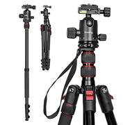 SMALLRIG Treppiede per Fotocamera in Alluminio Leggero da 78" (198 cm), Monopiede Pieghevole per DSLR da Viaggio, Carico Utile Massimo 15 kg (33 Libbre), Altezza da 18,5" a 78" - 3474C