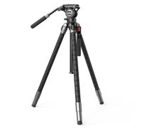 SMALLRIG Treppiede TRIBEX SE Alluminio 166cm 6kg - 5305 | altezza massima 166 cm, treppiede video professionale, testa fluida video, carico 6 kg