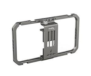 SMALLRIG Universal Phone Cage Gabbia per Cellulare Compatibile con Telefoni con Una Gamma di Larghezza da 62 mm a 86 mm, Gabbia Universale in Alluminio - 2791B