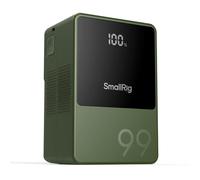 SMALLRIG VB99 Batteria V Mount con Display OLED, 6700 mAh Batteria V Lock Portatile con Porta USB-C/USB-A/D-TAP/DC8V/DC12V/BP, 65W Ricarica Rapida PD Bidirezionale, per Camera/Monitor, Verde - 4930