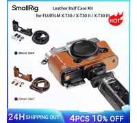 SmallRig X-T30 III Kit mezza custodia in pelle per FUJIFILM X-T30 / X-T30 II / X-T30 III, con tracolla Chiave piatta Estetica retrò