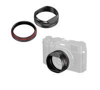 SmallRig X100VI - Paraluce parasole per Fujifilm X100VI / X100V, in lega di alluminio, antigraffio, compatibile con filtri, antiriflesso, colore: nero 5848