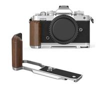 SMALLRIG Z fc Lmpugnatura in Legno, Supporto per Impugnatura a L Fotocamera per Nikon Z fc, con Foro Filettato da 1/4"-20, Slitta Fredda, Piastra a Sgancio Rapido per Arca (Argento) - 4803