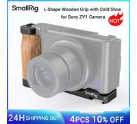 SmallRig ZV1 Impugnatura in legno a forma di L con pattino freddo per piastra di staffa per fotocamera Sony ZV1 L con impugnatura Piastra per fotocamera Vlogging - 2936