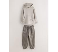 smALLSAINTS SmallSaints Stamp Oversized Felpa con cappuccio e Joggers Set 104110cm Grigio