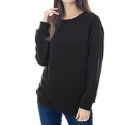 Smallshow Felpa per Allattamento in Lana Top per Allattamento con Maniche Lunghe Black L