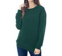 Smallshow Felpa per Allattamento in Lana Top per Allattamento con Maniche Lunghe Emerald Green S