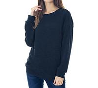 Smallshow Felpa per Allattamento in Lana Top per Allattamento con Maniche Lunghe M Denim Blue