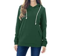 Smallshow Top Allattamento in Pile Felpa Premaman Allattamento al Seno Grass Green XL