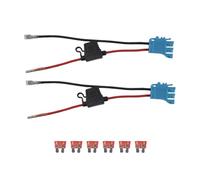 Smallterm Confezione da 2 connettori per cablaggio da 12 AWG per Peg-Perego, batteria SLA da 12 Volt, giocattolo con fusibile