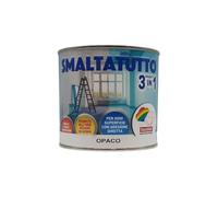 SMALTATUTTO OPACO 500ml 3 in 1 Smalto Primer Antiruggine (bianco)