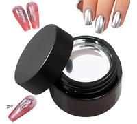 Smalti Gel Per Unghie In Metallo Argento - Smalti Gel A Specchio Argento, 10 G Per Unghie Portatili Per Manicure, Accessorio Portatile Per Manicure Per Salone Di Casa, Per Madre, Moglie Principianti O