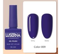 Smalti Gel UV Semipermanenti - 60 Colori Vivaci, Lunga Durata - Il Negozio di Luserna (09 Blu Uva, 15 ML)