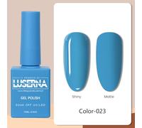 Smalti Gel UV Semipermanenti - 60 Colori Vivaci, Lunga Durata - Il Negozio di Luserna (23 Azzurro Olimpo, 15 ML)