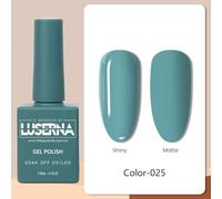 Smalti Gel UV Semipermanenti - 60 Colori Vivaci, Lunga Durata - Il Negozio di Luserna (25 Verde Laguna, 15 ML)